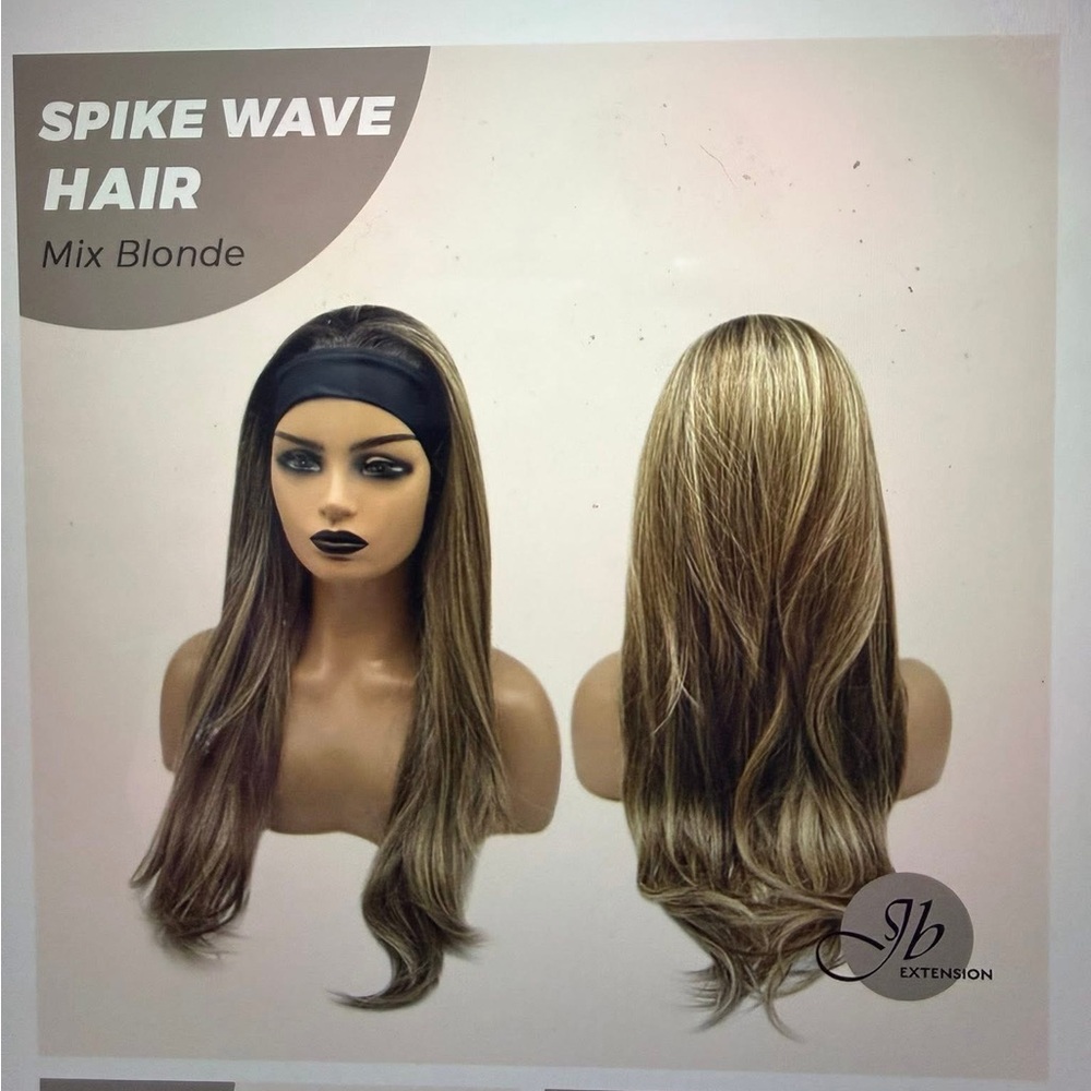 JB Extension 
Headband Wig Spike Wave mixed Blonde with root 
Mixed Blonde
BNWT